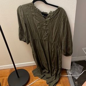Forest green casual dress in size 10